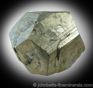 Pyrite Pyritohedron from Quiruvilca District, Santiago de Chuco Province, La Libertad Department, Peru