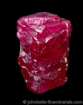 Blood Red Ruby Crystal from Ratnapura, Sri Lanka (Ceylon)