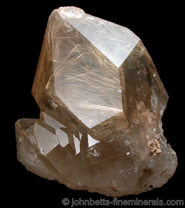 Rutilated Quartz Crystal from Novo Horizonte, Bahia, Brazil