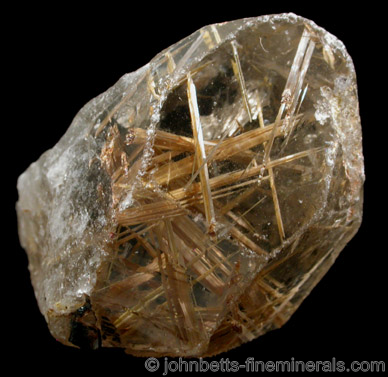 Single Rutilated Quartz Crystal from Novo Horizonte, Bahia, Brazil