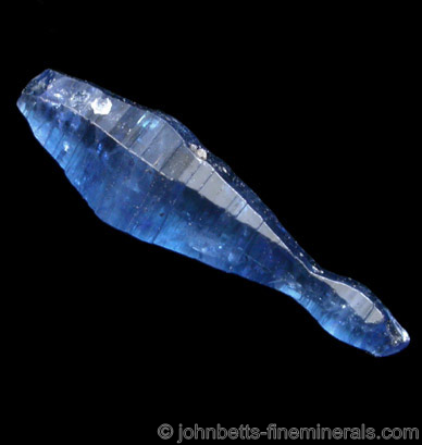 Deep Blue Sapphire Crystal from Central Highland Belt, near Ratnapura, Sri Lanka (Ceylon)