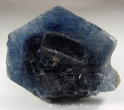 Dark Blue Sapphire Crystal from Ilmen Mountains, South Urals, Russia