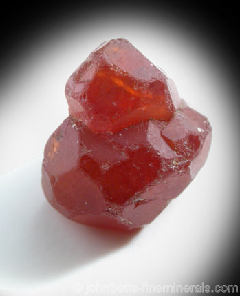 Orange Spessartite Garnet Crystals from Jos, Plateau State, Nigeria