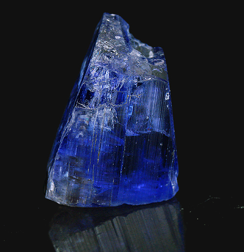 Deep Blue Tanzanite Crystal from Merelani Hills, Arusha, Tanzanite