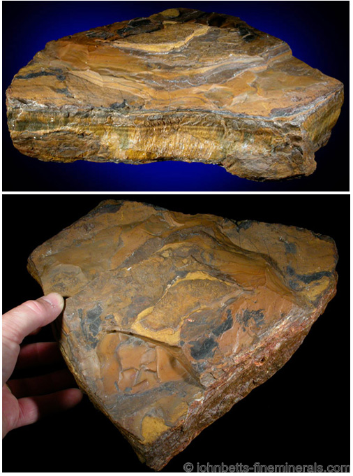 Large Hunk of Tiger's Eye from Headwaters of the Orange River, Griqualand West, South Africa