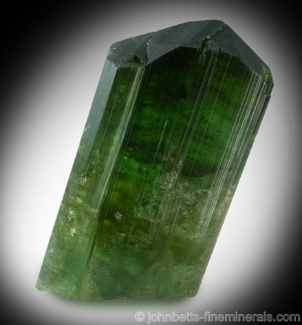 Green Tourmaline from Mount Mica, Paris, Oxford County, Maine
