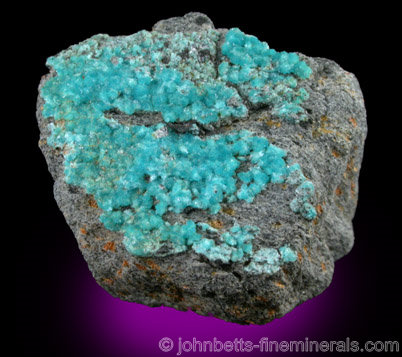 Rare Turquoise Crystals from Bishop Mine, Lynch Station, Campbell County, Virginia