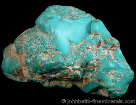 Bright Kingman Turquoise Nugget from Kingman District, Mohave County, Arizona