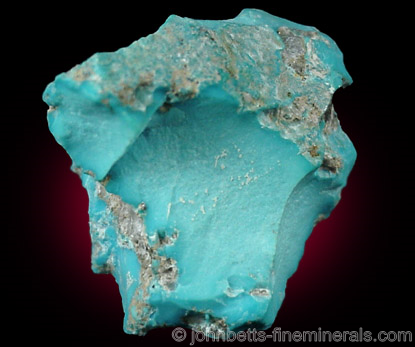 Solid Turquoise Chunk from Sleeping Beauty Mine, Miami District, Gila County, Arizona