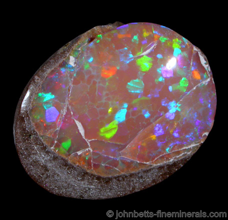 Precious Opal on Matrix from near Mezezo, Shewa Plateau, Amhara, Ethiopia