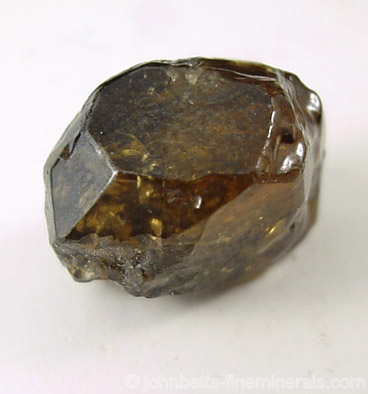 Yellow-Brown Zircon Crystal from Burma (Myanmar)