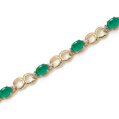 Emerald in Gold Bracelet