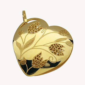 Yellow Gold Heart Pendant<br>