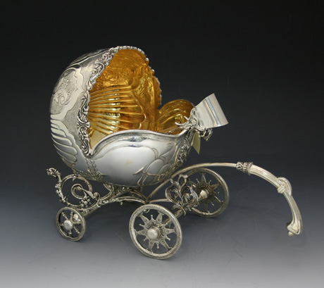 Sterling Silver Baby Stroller