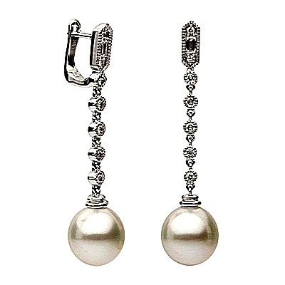 South Sea Pearls Drop Earrings