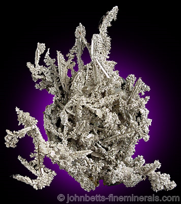 Intertwined Silver Growth from #1 Level, Eleura Mine, Cobar, New South Wales, Australia