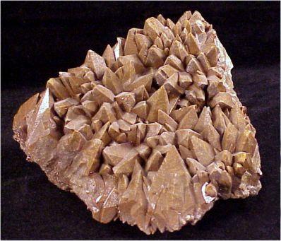 Cluster of Brown Calcite Scalenohedrons from Santa Eulalia, Chihuahua, Mexico