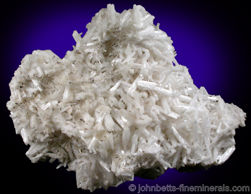 White Cerussite Cluster from Flux Mine, Patagonia, Santa Cruz County, Arizona.