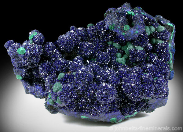 Azurite with Malachite from Bisbee from Copper Queen Mine, Bisbee, Cochise County, Arizona.