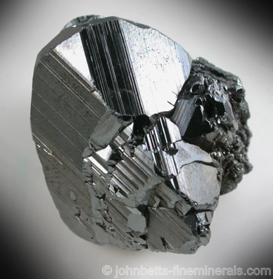 Lustrous Thick Hematite Crystal from Novo Horizonte, Bahia, Brazil.
