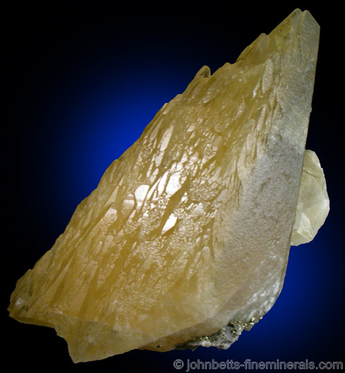 Huge Calcite Scalenohedron from Sweetwater Mine, Viburnum Trend, Reynolds County, Missouri.