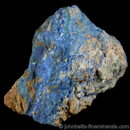 Azurite Crust from Franklin, Sussex County, New Jersey