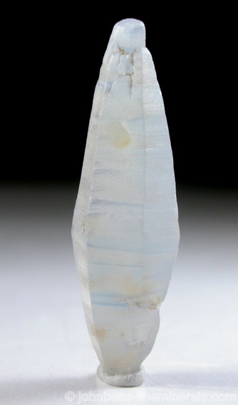 Light Blue Sapphire Crystal from Bibile, Monaragala District, Sri Lanka (formerly Ceylon).
