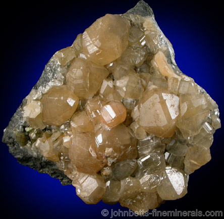 Cerussite on Galena from Mibladen, Atlas Mountains, Khénifra Province, Morocco.