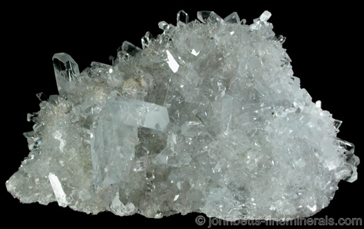 Dense Celestine Crystal Aggregate from Scofield Quarry, Maybee, Monroe County, Michigan.