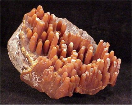 Orange Calcite Stalactites from Carter Co., Montana