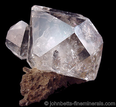 Quartz Herkimer Diamond from Hastings Farm, Fonda, New York.