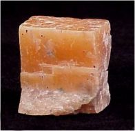 Salmon Calcite Rhomb from Franklin, Sussex Co., New Jersey