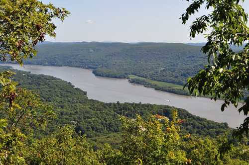 Hudson River at Bear Mountain from Major Welch Trail, Bear Mountain, Bear Mountain State Park, Orange Co., New York