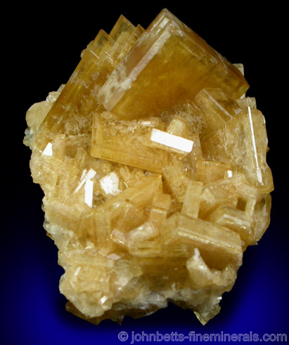 Golden Platy Barite from Sherman Tunnel, Leadville District, Lake County, Colorado.
