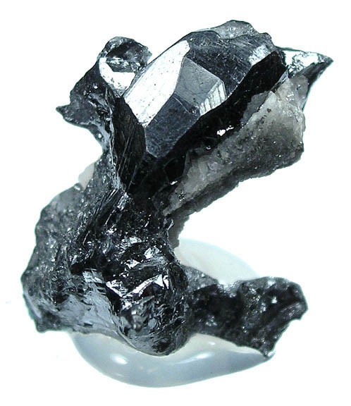 Dodecahedral Acanthite Crystal from Uchucchacua Mine, Oyon Province, Lima Department, Peru
