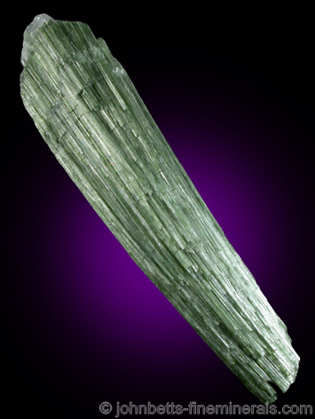 Elongated Actinolite Crystal Bundle from Taberg, Värmland, Sweden