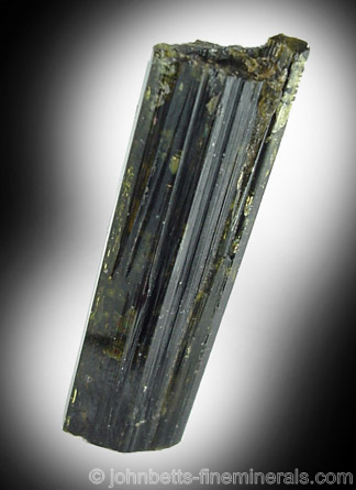 Dark Green Aegerine Crystal from Rundemyr, Ovre Eiker, Buskerud, Norway