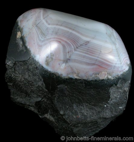 Polished Agate Portion from Paterson, Passaic County, New Jersey
