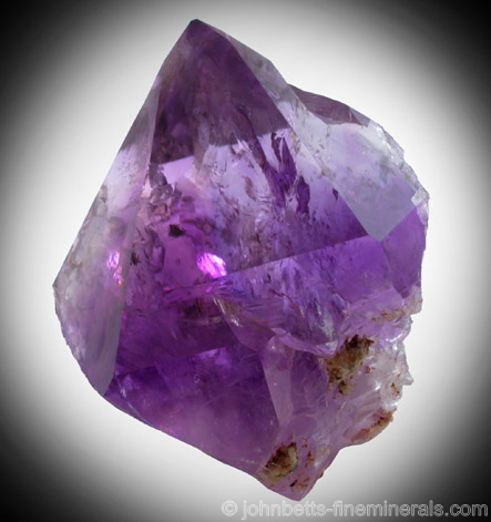 Deep Colored Georgia Amethyst from Jackson's Crossroads, 29 miles east of Athens, Wilkes County, Georgia