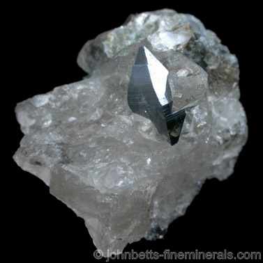 Dipyramidal Anatase In Quartz from Dodo Mine, Polar Urals, Tyumenskaya Oblast', Russia