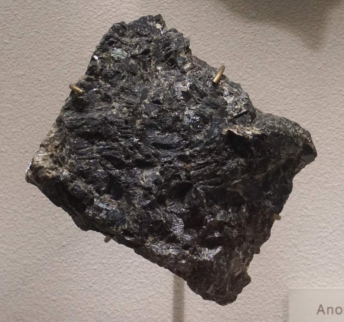 Black Anorthoclase Crystal Clustrer from Tjolling, Norway