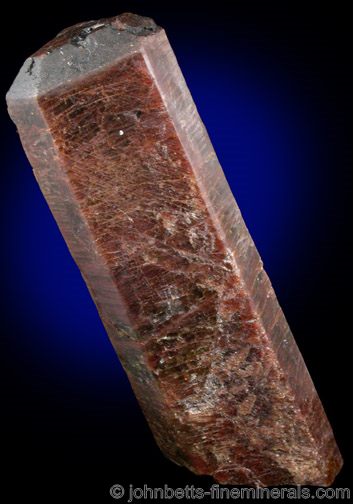 Elongated Single Apatite Crystal from Renfrew, Ontario, Canada