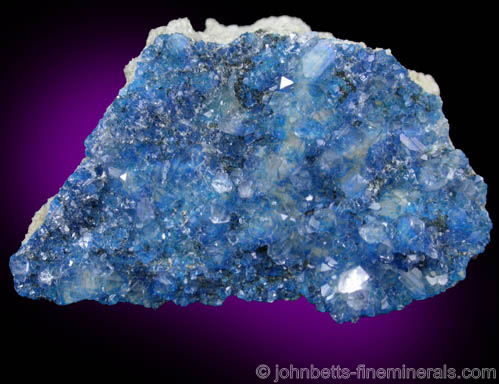 Apophyllite with Blue Kinoite from Christmas Mine, Banner District, Gila County, Arizona