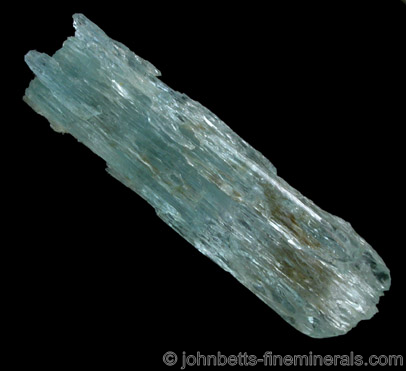Etched Aquamarine Crystal from Mount Antero, Chaffee County, Colorado