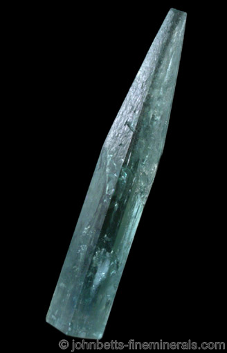 Tapered Pyramidal Aquamarine Crystal from Mimoso do Sul, Espírito Santo, Brazil