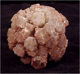 Rounded Cluster of Aragonite from Molina de Aragon, Spain