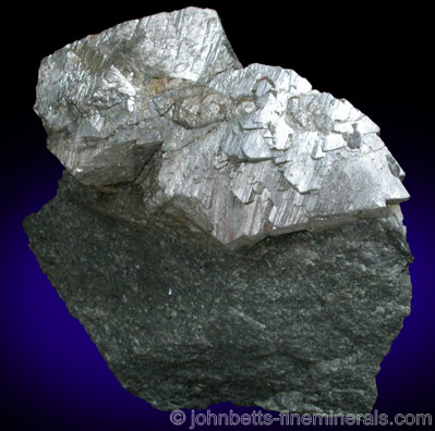 Arseonpyrite Crystals on Matrix from Goldenville, Guysborough County, Nova Scotia, Canada
