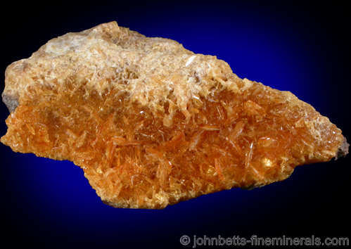 Orange Axinite-(Mn) from Franklin Mining District, Sussex County, New Jersey