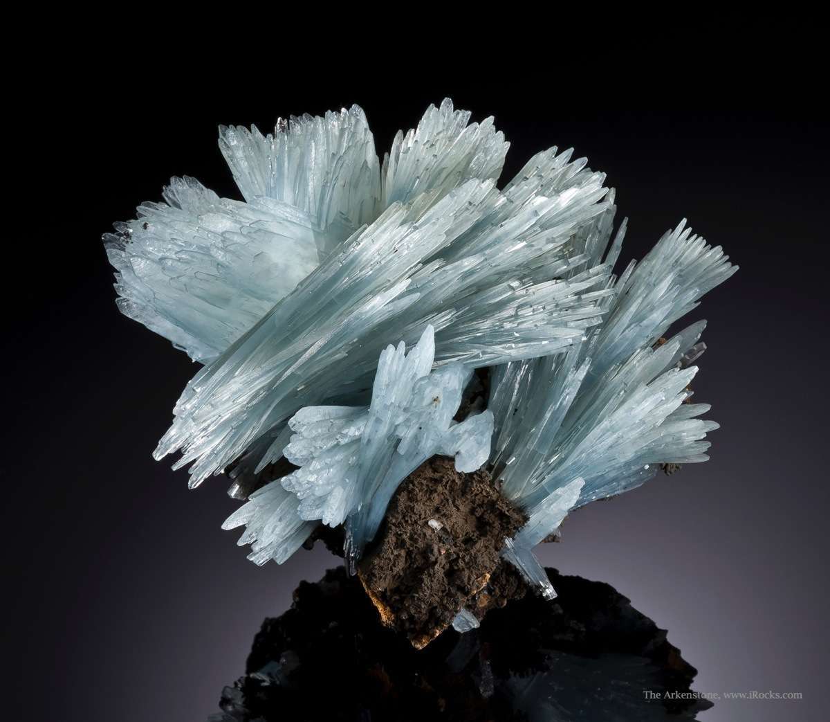 Blue Barite Crystal Swirl from Sidi Lahcen Mine, Nador, Nador Province, Morocco