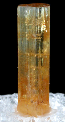 Elongated Golden Beryl Crystal from Sherlovaya, Chita Oblast, Russia